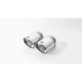 Chrome tip - angled/titanium internal tail pipes 102mm