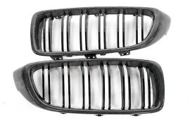 BMW M3/M4 F32/F33 4 SERIES CARBON FIBRE DOUBLE SLAT KIDNEY GRILLES 