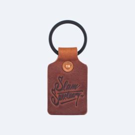 Slam Sanctuary leather key fob - BROWN
