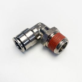 Air Lift 22684 - Elbow Male - 3/8" MNPT x 3/8" PTC w/ sealant - DOT - Nickel finish