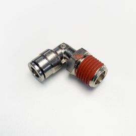 Air Lift 22679 - Elbow Male - 1/4" MNPT x 1/4" PTC w/ sealant - DOT - Nickel finish