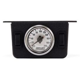 Air Lift Dual Needle Gauge Panel With Two Switches - 200 PSI