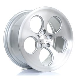 Bola B5 Silver Brushed Polished Face Alloy Wheel