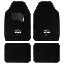 MOMO UNIVERSAL CAR FLOOR MATS - ARROW - WHITE