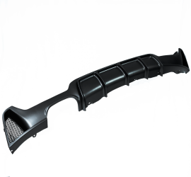 BMW 4 SERIES F32/F33/F36 MATTE BLACK DIFFUSER - TWIN EXIT