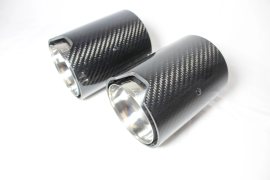 BMW 135i/140i/235i/240i/335i/340i/435i/440i CARBON EXHAUST TIPS CHROME