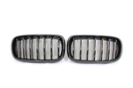 BMW X5 & X6 F15/F16 SINGLE SLAT BLACK GRILLES- BLAK BY CT CARBON