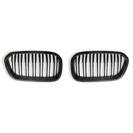 BMW F20/F21 1 Series LCI Carbon Fibre Double Slat Kidney Grills