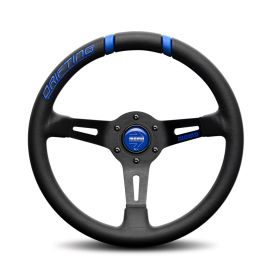 MOMO Drifting Blue Steering wheel - Black Leather 330mm