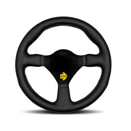 MOMO MOD.26 Steering Wheel - black LEATHER 260MM