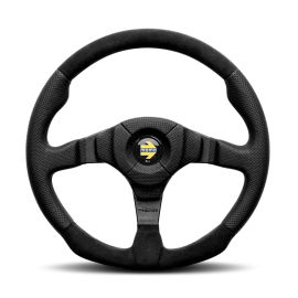 MOMO Dark Fighter Steering Wheel - leather/alcantara 350mm