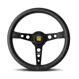 MOMO Prototipo Heritage Black steering wheel - black LEATHER 350mm