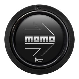 MOMO Horn Button 2 Contact - Arrow MATT BLACK