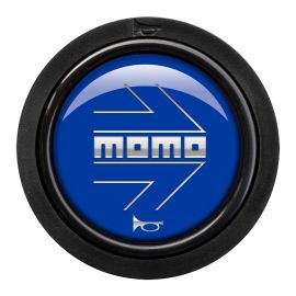 MOMO Horn Button 2 Contact - Arrow Gloss BLUE