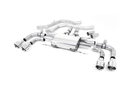 Milltek Alfa Romeo Giulia Quadrifoglio Exhaust - Valved Resonated Front Pipe-Back System