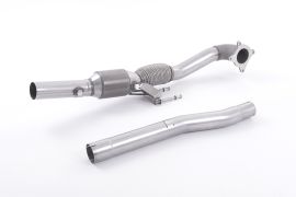 Milltek Cast Downpipe With HJS High Flow Sports Cat for Skoda Octavia 2.0TFSI