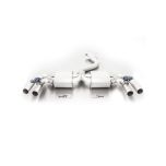 Audi RS3 8V resonated Remus sports exhaust centered for left/right system