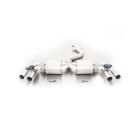 Audi RS3 8V resonated Remus sports exhaust centered for left/right system